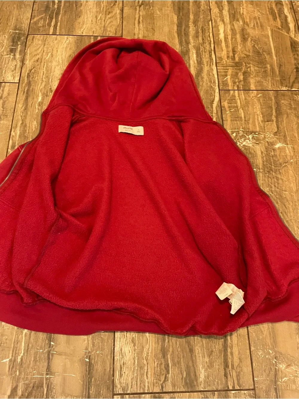 Hollister Red Cozy Boxy Hoodie